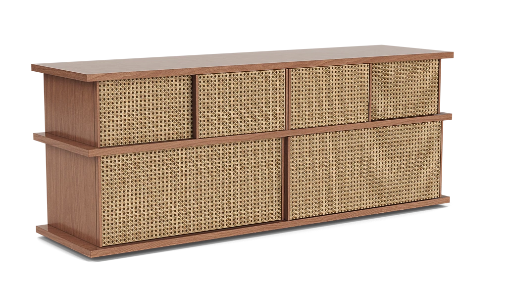 Plank Cane Media Unit 65"