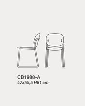 YO! 1988-A Chair / matt black or matt optic white frame