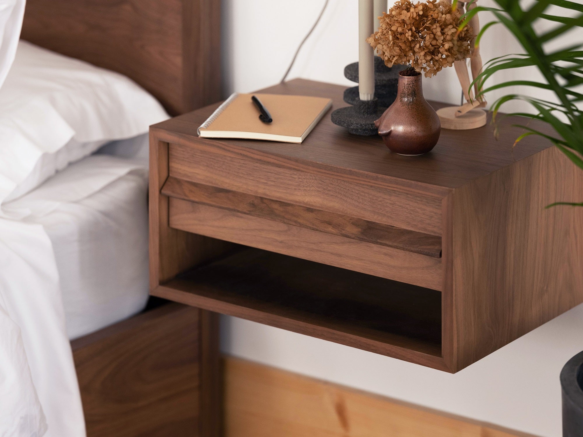 Marcel Open Shelf Floating Nightstand