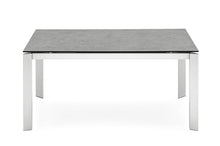 Baron 4010-R-130 Dining Table / satin finished steel frame