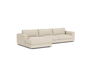 Cello 2-piece sectional sofa with left or right facing chaise in Coda Beach