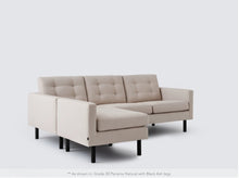 Joan 2-piece sectional Sofa with extended seat
