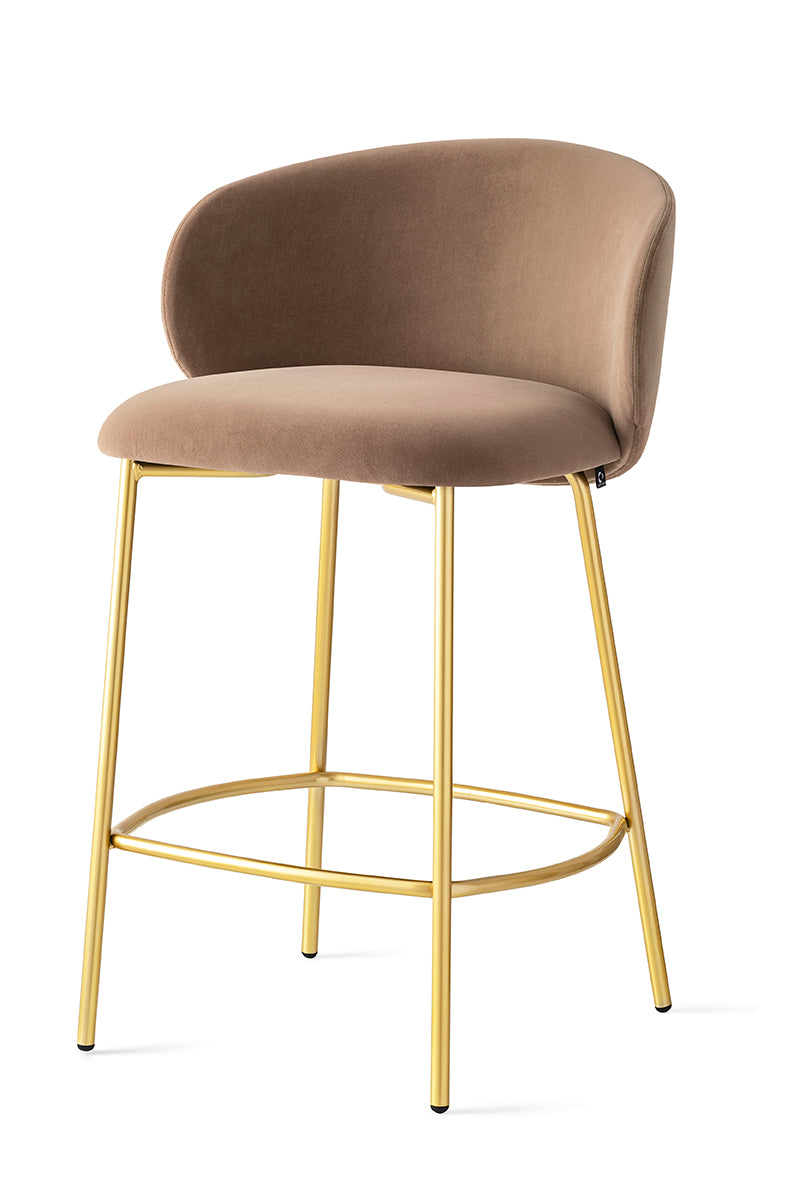 Tuka 1995 Counter Stool / painted brass frame