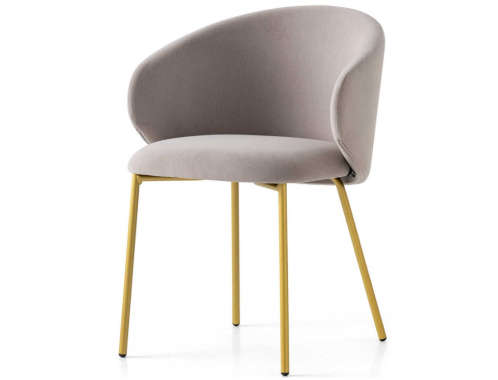 Tuka  1999 armchair dining chair / painted brass frame