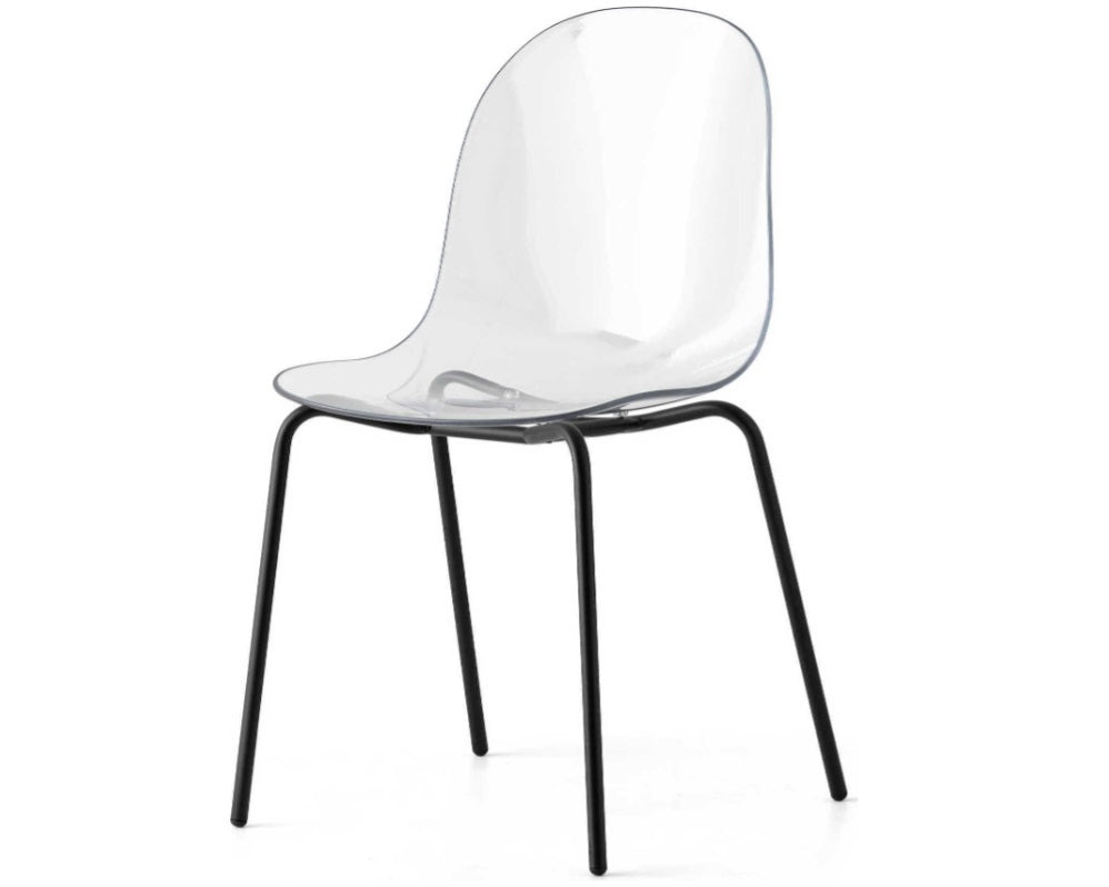 Academy (CB2170) Transparent  Side Dining Chair