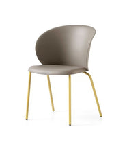 Tuka 2134 Chair /  frame: matt optic white or matt black or painted brass