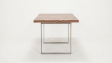 Hatch Dining Table in Walnut extends from 59 inch to 75 inch